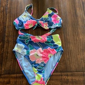 Target High Waisted Flower Bikini